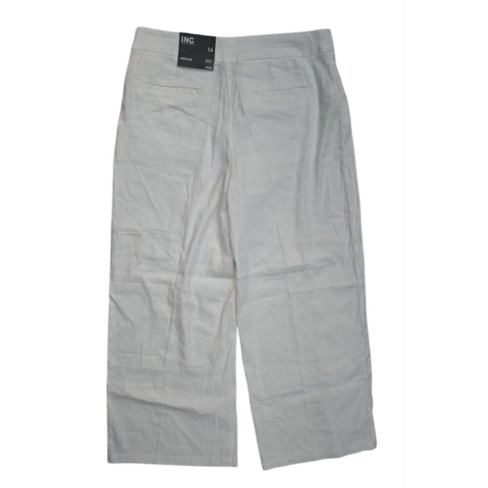 I.n.c. International Concepts Women's Button-Trim Wide-Leg Pants, Created for Ma - Picture 3 of 5